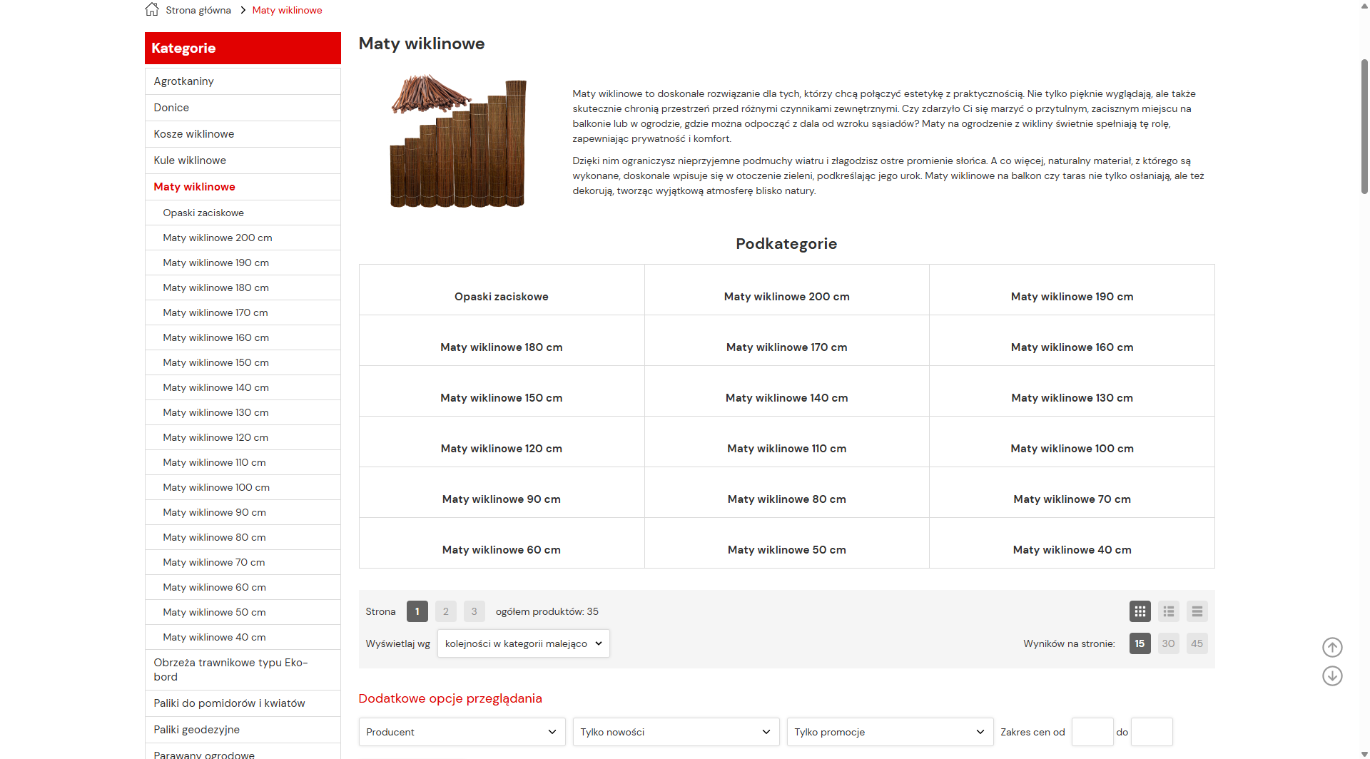 Styl boho w ogrodzie? Maty wiklinowe jako element designu
