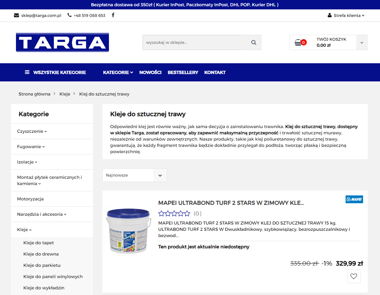 Kleje do sztucznej trawy - jaki wybrać, żeby trawa nie odklejała się po zimie?