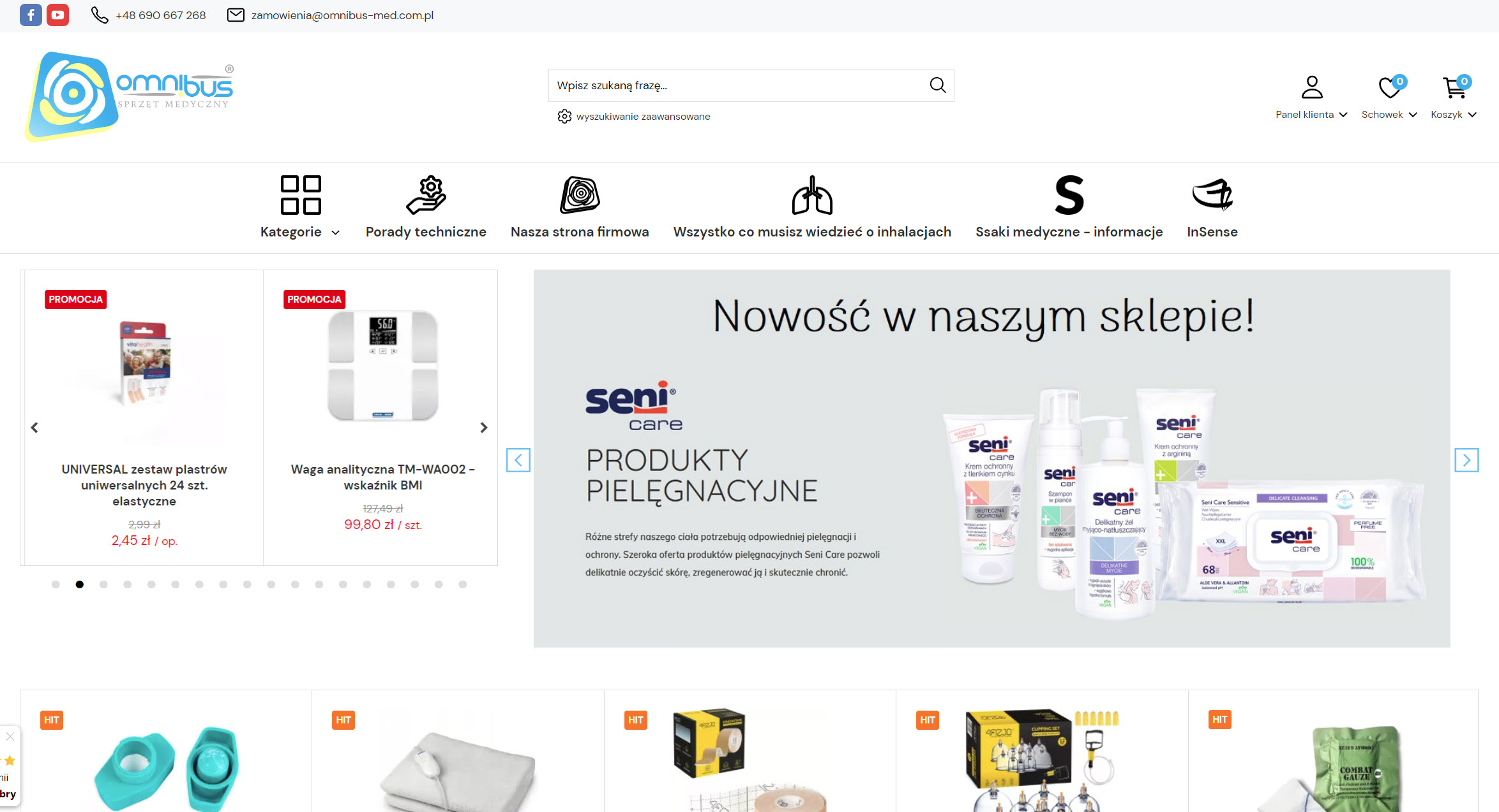 Szukasz inhalatora lub ciśnieniomierza? Sprawdź ofertę sklepu medycznego online
