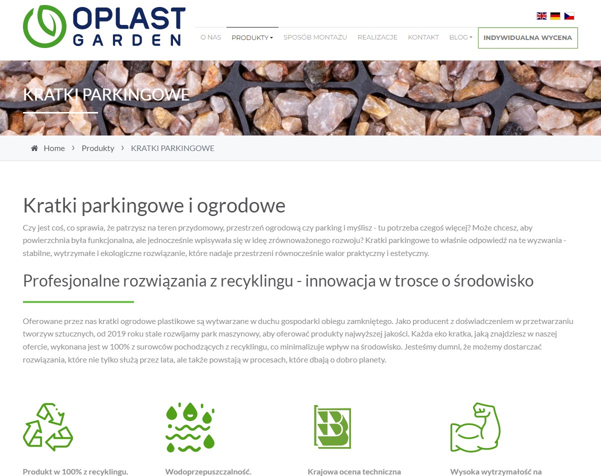 Kratki parkingowe jako element ekologicznego zagospodarowania terenu