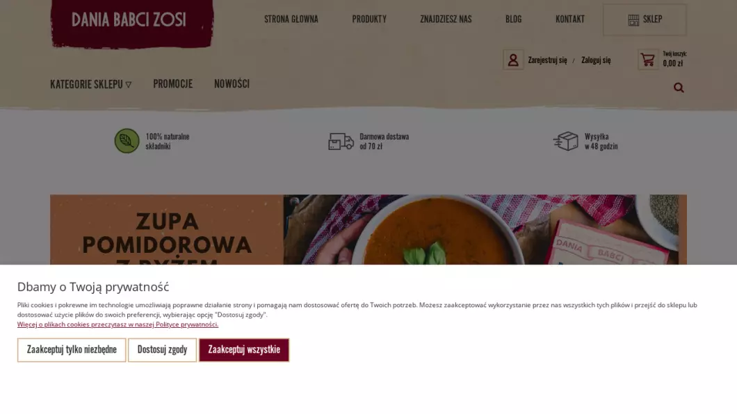 Zrzut ekranu strony