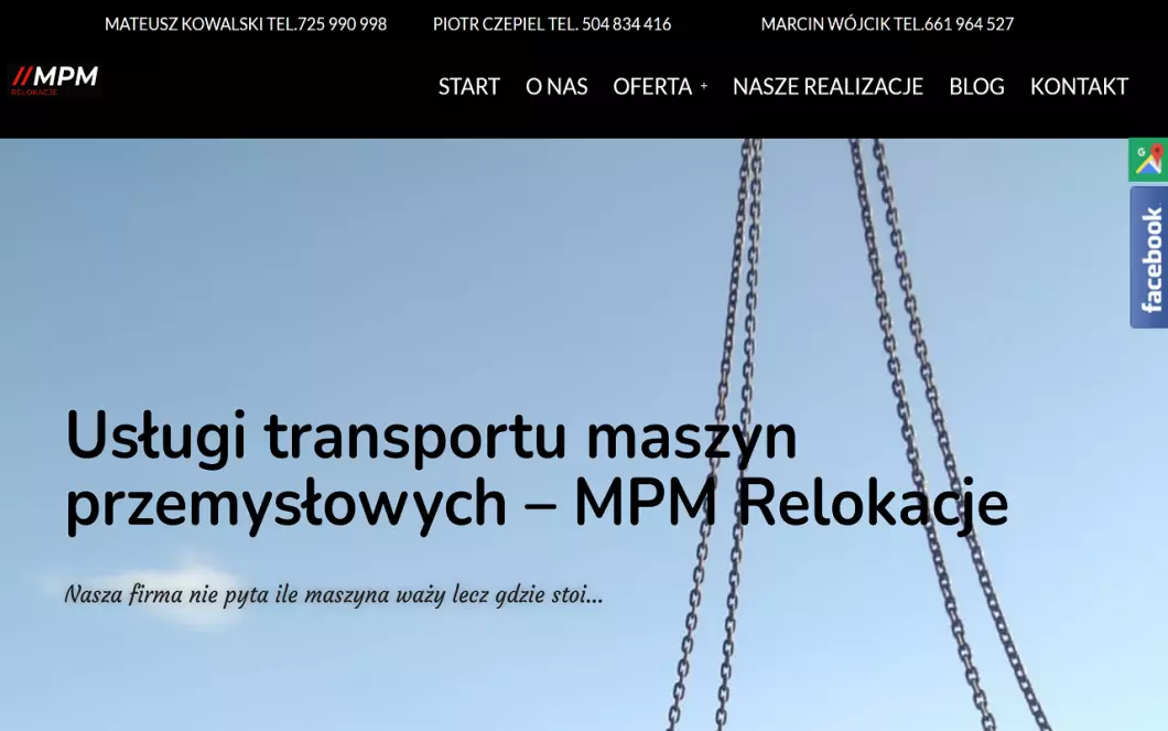 Zrzut ekranu strony