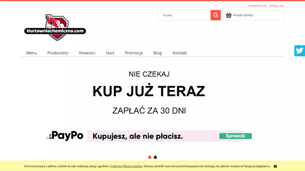 Zrzut ekranu strony